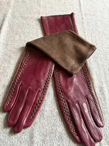 미사용 롱 그로브 와인 계열