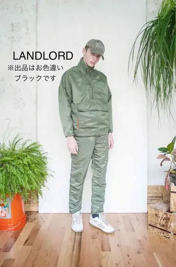 새상품급 LANDLORD 나일론 블랙 밀리터리 아노락 후드티