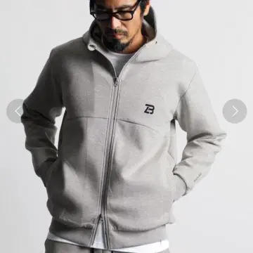 더퍼 블랙 라벨 종이상자 니트 후드티 라이트 그레이 XL