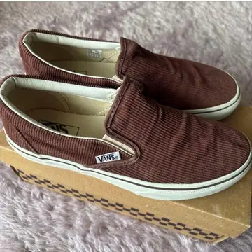 VANS 슬립온 브라운 코듀로이