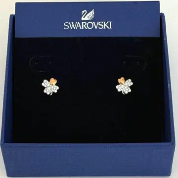 [ 새상품급 미사용 ] SWAROVSKI 스와로브스키 귀걸이 클로버 골드