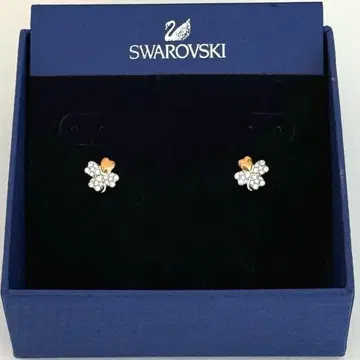 [ 새상품급 미사용 ] SWAROVSKI 스와로브스키 귀걸이 클로버 골드