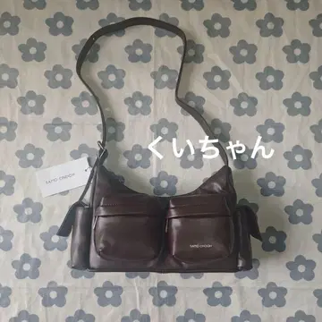 SAMO ONDOH 다크 브라운 숄더백