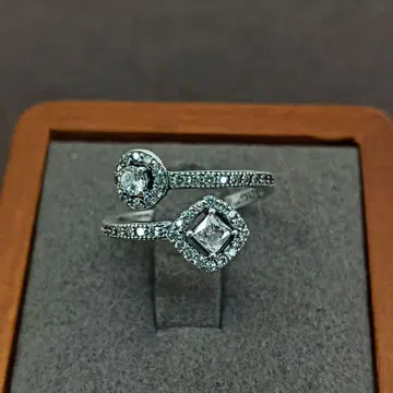 빈티지 실버 지르코니아 레트로 앤티크 반지 11호