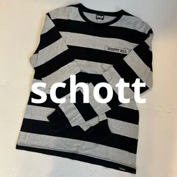 Schott 남성용 롱 T L 사이즈
