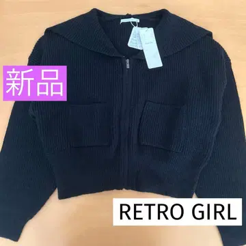 새상품 레트로걸 후디 ZIP 가디건 블랙