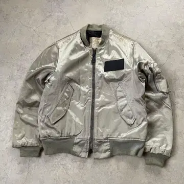 SPIWAK 스피와크 MA-1 플라이트 자켓 실버 USA제