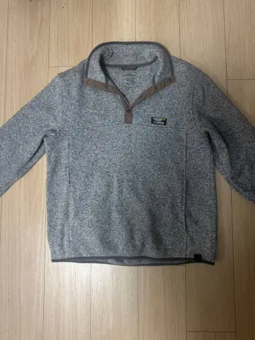 L.L.Bean 그레이 플리스 자켓 하프 지퍼 M
