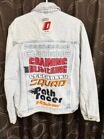 ZARA 데님 셔츠 패치 페인트 자켓