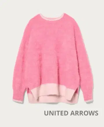 [1회 착용] 유나이티드 애로우즈 폭스 캐시미어 크루넥 니트