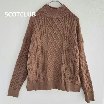 스콧 클럽 케이블 니트 스웨터 9 상의 풀오버 니트