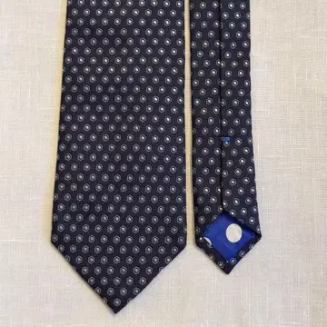 Paul Smith 네이비 코몬 무늬 솔리드 넥타이