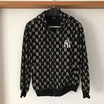 MLB 후드티 NY 올 패턴 로고