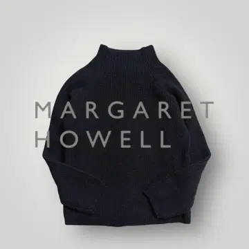 마가렛호웰 하이넥 니트 블랙 울 100% (새상품급)