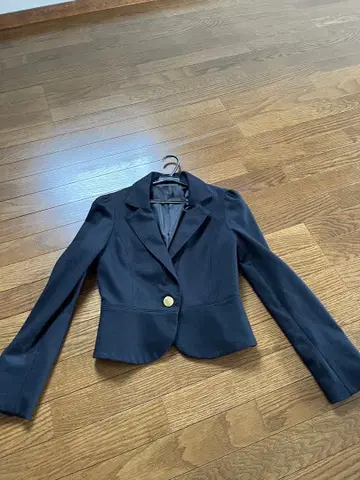 네이비 테일러드 자켓 골드 버튼