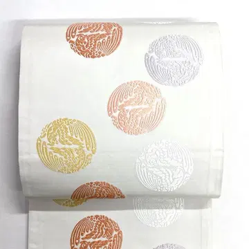 후쿠로 오비 봉황문 당금직 컬러풀 멋진 기모노 오비 038k