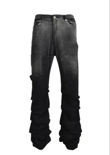 WE11DONE 워싱 앤트 링클 팬츠