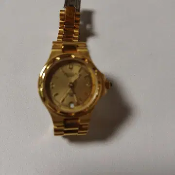골드 쿼츠 손목시계 스테인리스 스틸