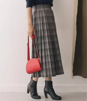 어반 리서치 도어스 체크 플리츠 스커트 플리츠 스커트