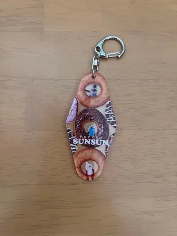 SUNSUN 퍼펫 스 도넛 디자인 아크릴 키링