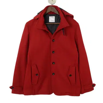 JUNRED 빨간색 더플 코트