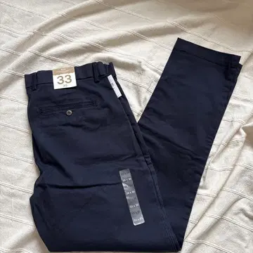 미사용 새상품 택 포함 GAP 슬림핏 치노 팬츠 33x30 네이비