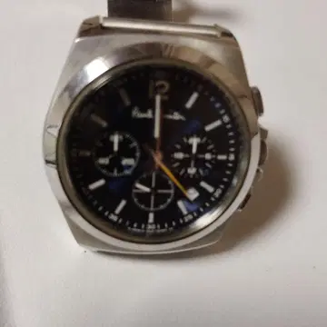 크로노그래프 손목시계 다크 블루 스테인리스