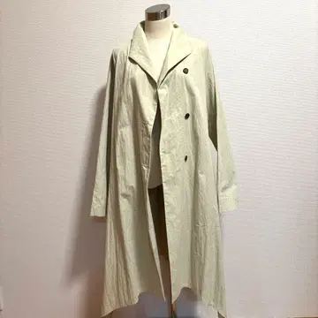 [ 새상품 ] 샘플 코일 나인 면 나일론 더블 코트 프리 사이즈