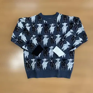 컨디션 최상 [ graniph 그라니프 ] 라무초프 전체 패턴 니트