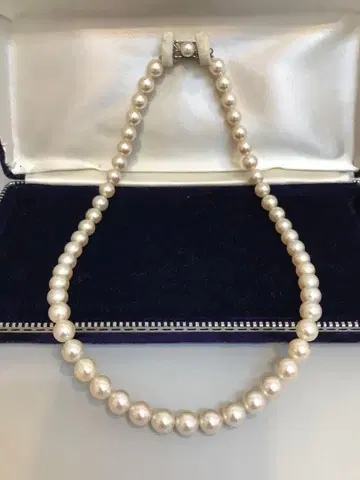 화이트 펄 목걸이 I.1709
