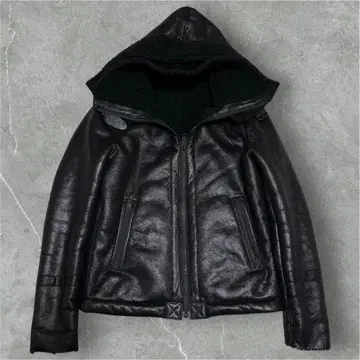 00s 보아 퍼 자켓 그런지 pu 레더