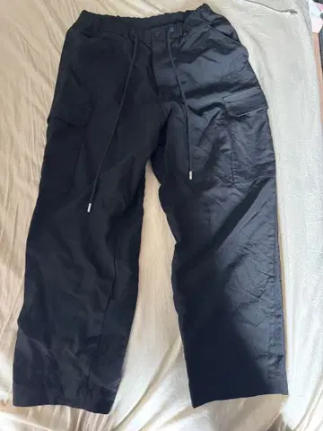 THE RERACS 블랙 카고 팬츠