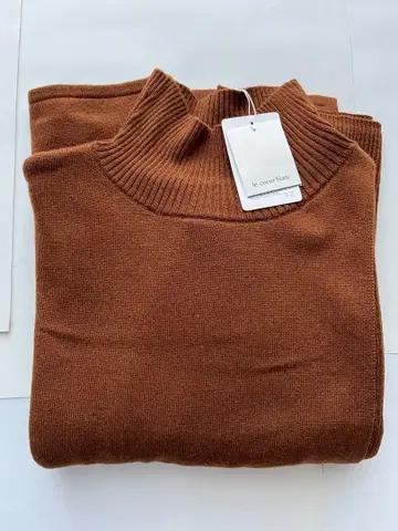 [ le.coeur blanc ] 브라운 터틀넥 니트 벨트 포함 새상품