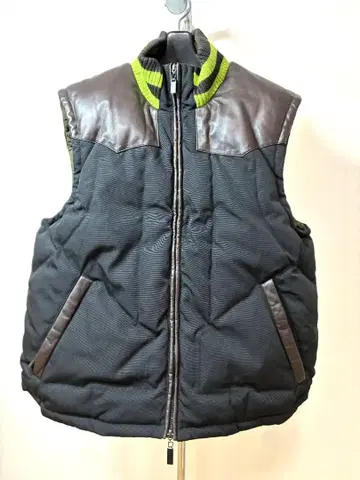 ETRO (에트로) 남성용 램 가죽 다운 베스트