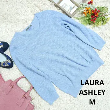 새상품급 LAURA ASHLEY 티셔츠/얇은 소재 트레이닝복 (M) 블루