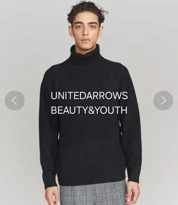 [새상품급] BEAUTY&YOUTH 캐시미어 혼방 터틀넥 니트 블랙