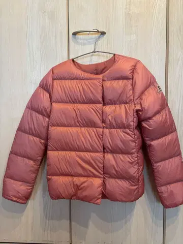 PYRENEX CANNES 칸 노카라 다운 자켓 핑크 40