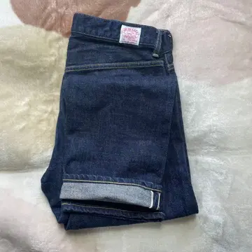 새상품급 edit for LuLu 데님 다크 블루 셀비지 다크 네이비