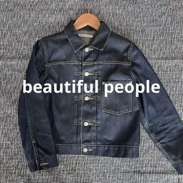 beautiful people 인디고 데님 자켓