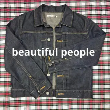 beautiful people 인디고 데님 자켓