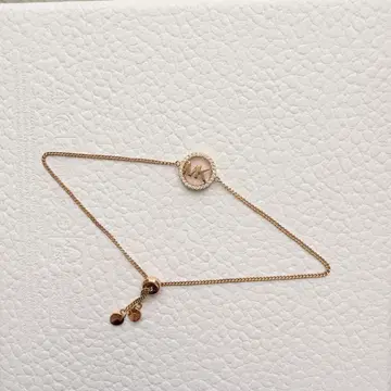 MICHEAL KORS 핑크 골드 체인 팔찌