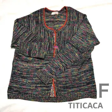 TITICACA 멀티 컬러 가디건 프리 사이즈 F 사이즈