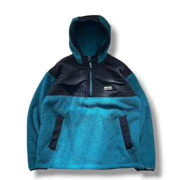 미사용급 Eddie Bauer EBTEK 하프 지퍼 플리스 후드티