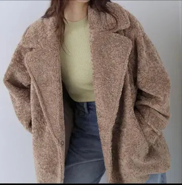 NARU BEAUTY BASIC 보아 자켓 베이지