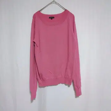 띠어리 니트 스웨터 티셔츠 긴팔 얇은 소재 핑크 S 사이즈