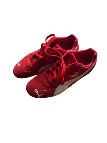 푸마 스피드캣 레드 스웨이드 스니커즈