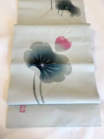 미사용 나고야 오비 시오제 연꽃 잎 새싹 민트 그린 M2511111