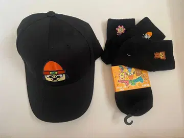 파라파라 래퍼 블랙 캡과 양말 3켤레 세트