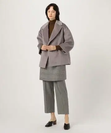 tomorrowland 따뜻하고 가벼운 울 혼방 더블 브레스트 자켓