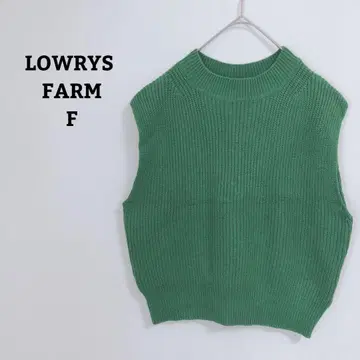 로리즈팜 니트 베스트 레이어드 면 혼방 캐주얼 F